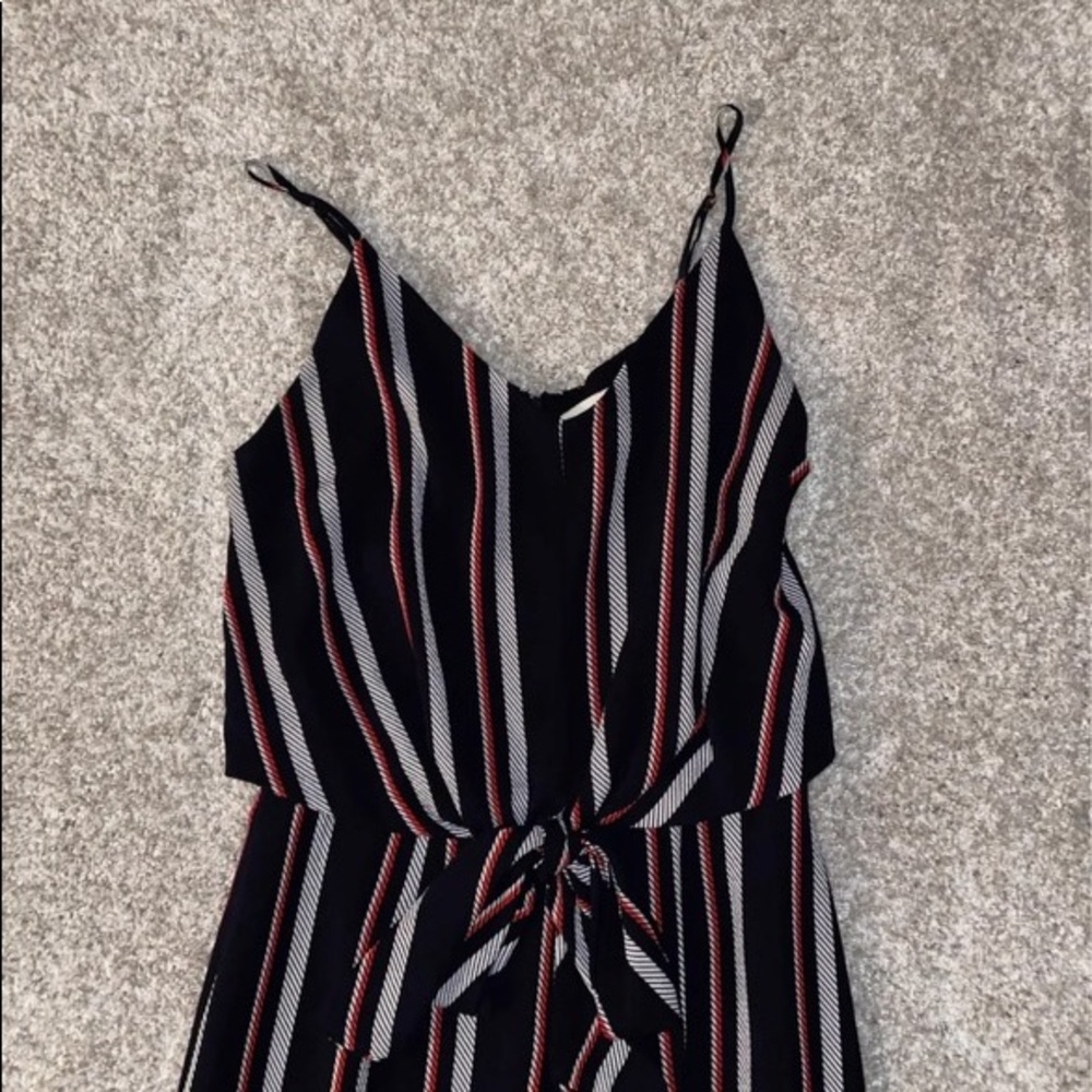 Red white and blue stripe jumpsuit